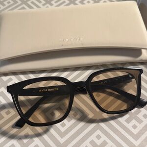 Gentle Monster Black Square Brown Shade Sunglasses